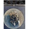Image 2 : 1992 Canada Silver Dollar Coin, .500 Silver, Horse-Drawn Carriage Reverse, Queen Elizabeth II