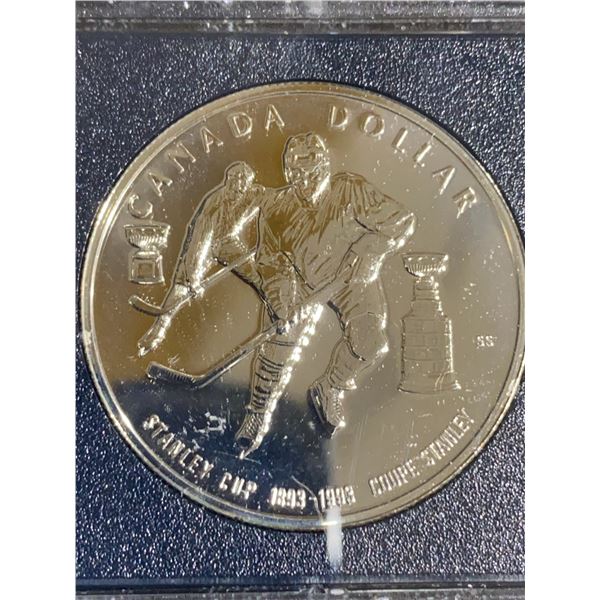1993-1994 Canada 500 Silver Dollar Coin Stanley Cup Hockey Commemorative