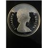 Image 2 : 1989 Canada Silver Dollar Mackenzie River Canoe Proof Coin Queen Elizabeth II