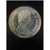 Image 2 : 1973 Canadian Dollar 23g .500 Silver Mountie Centennial Coin, Queen Elizabeth II Obverse