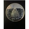 Image 1 : Canada 1876-1976 Centennial Silver Dollar, 23g .500 Silver, Parliament Building Reverse