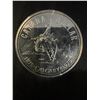 Image 1 : 1975 Canada Calgary Dollar 23g .500 Silver Coin With Queen Elizabeth II Reverse