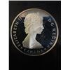 Image 2 : 1985 Canada National Parks Dollar, 23g .500 Silver, Moose Design, Queen Elizabeth II