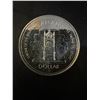Image 1 : 1977 Canada Silver Dollar 23g .500 Silver Senate Throne Silver Jubilee Elizabeth II
