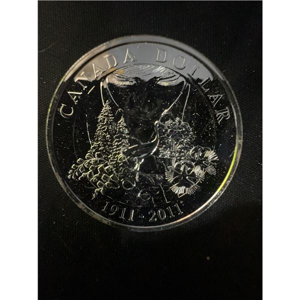 2011 Canada Dollar Commemorative Coin, 1911-2011, Queen Elizabeth II, 23g, .500 Silver