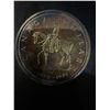 Image 1 : Canada 1973 Silver Dollar 23g .500 Silver RCMP Centennial Queen Elizabeth II Commemorative