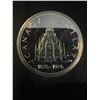 Image 1 : 1976 Canada Silver Dollar Coin, 23g, .500 Silver, Parliament Library Centennial Commemorative