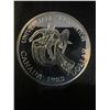 Image 1 : 1983 Edmonton Universiade 23g .500 Silver Dollar Coin Canada Queen Elizabeth II