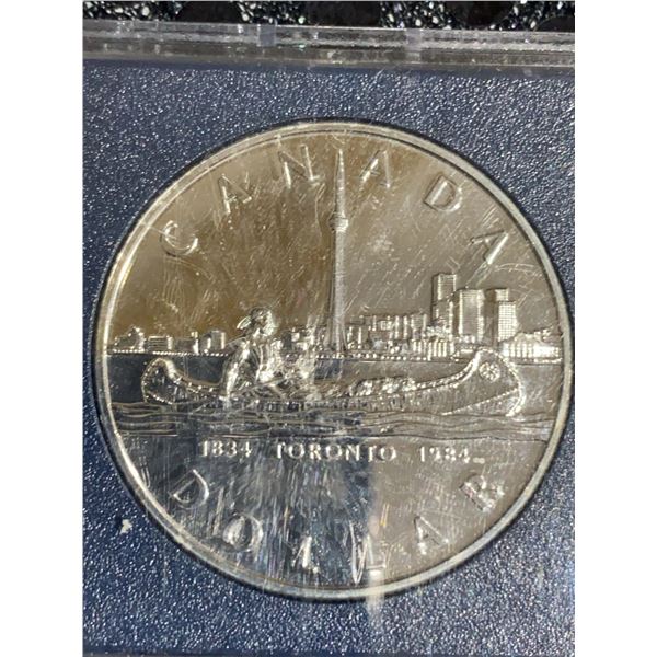 1984 Toronto Canada Dollar Coin Elizabeth II D.G. Regina Commemorative