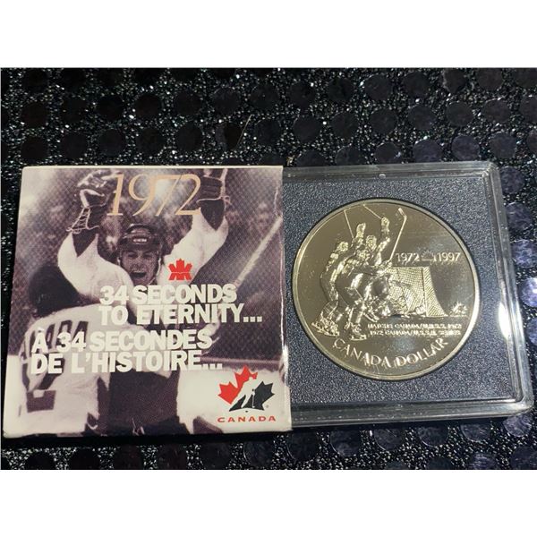 1997 Canada Dollar Proof Coin 1972 Summit Series 25th Anniversary with Case