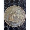 Image 1 : 1973 Canada Dollar Coin, RCMP Centennial, 500 Silver, 23g, Elizabeth II, Horse Rider