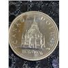 Image 1 : 1976 Canada Dollar 500 Silver Coin, Parliament Centennial, Queen Elizabeth II, 23g