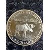 Image 1 : Canada 1985 National Parks Dollar 500 Silver Coin, Moose Design, 23g