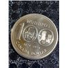 Image 1 : 1974 Winnipeg Centennial 23g 500 Silver Canada Dollar Coin, Queen Elizabeth II Obverse