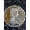 Image 2 : 1974 Winnipeg Centennial 23g 500 Silver Canada Dollar Coin, Queen Elizabeth II Obverse
