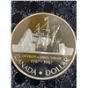 Image 1 : 1987 Canada Dollar 500 Silver Coin Davis Strait 1587-1987, 23g, Queen Elizabeth II