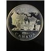 Image 1 : 1981 Canada Silver Dollar Coin, 23g .500 Silver, Locomotive Design, Elizabeth II