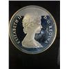 Image 2 : 1981 Canada Silver Dollar Coin, 23g .500 Silver, Locomotive Design, Elizabeth II