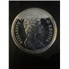 Image 2 : 1975 Calgary Centennial Canada Dollar Coin .500 Silver 23g Queen Elizabeth II Rodeo Design