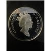 Image 2 : 1991 Canada Frontenac Dollar 23g .500 Silver Coin, Queen Elizabeth II Obverse