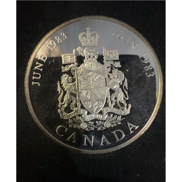 1983 Canada Silver Coin, Prince And Princess Of Wales, 23g, .500 Silver, June 1983