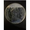 Image 2 : 1982 Regina Canada Dollar 23g .500 Silver Coin, Queen Elizabeth II, Buffalo Skull