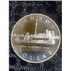 Image 1 : 1984 Toronto Canada Dollar 500 Silver Coin, 23g, Canoe With Skyline Design