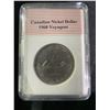Image 1 : 1968 Canadian Nickel Dollar Voyageur in Plastic Display Case