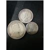 Image 4 : Canadian .925 Silver 5, 10, 25 Cent Coins, 49g Total, Edward VII & George V Monarchs