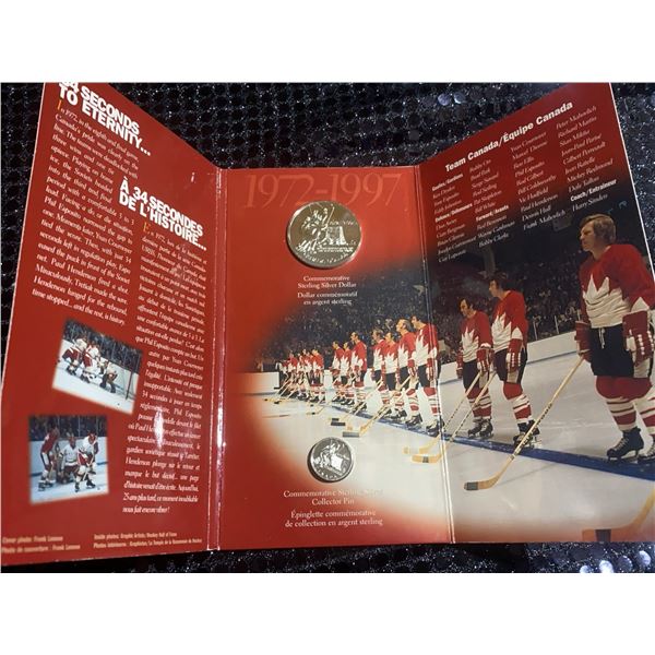 1997 Royal Canadian Mint 1972 Summit Series Set with Silver Dollar and Sterling Pin