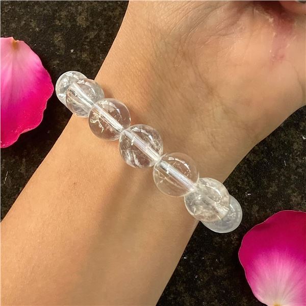 Clear Quartz bracelet 12 mm