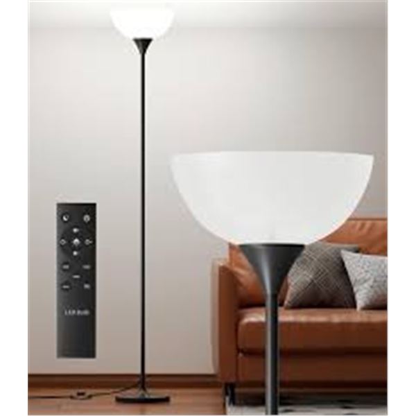 Modern Dimmable Torchiere LED Floor Lamp w/ Remote & E26 Bulb - 1200LM - Brand New!