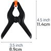 Image 2 : 10pcs 4.5" Large Spring Clamps/Heavy-Duty Plastic Clips; 2" Max Opening Size - Brand New