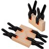 Image 5 : 10pcs 4.5" Large Spring Clamps/Heavy-Duty Plastic Clips; 2" Max Opening Size - Brand New