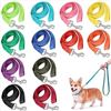 Image 1 : 12-Pack Colorful 5FT Dog Leashes/Pet Leashes for Small-Medium Dogs, Play, Backyard, etc. New!