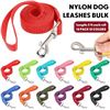 Image 2 : 12-Pack Colorful 5FT Dog Leashes/Pet Leashes for Small-Medium Dogs, Play, Backyard, etc. New!