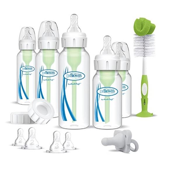 Dr.Brown's Anti-Colic Options+ Baby Bottle Gift Set - New Sealed (Dmg Box)