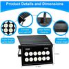 Image 6 : LED Outdoor Solar Flood Light with Remote Control; 50W Solar Security Light; Waterproof, 6500K - Ne