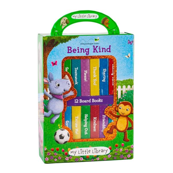 My Little Library: Being Kind (12 Board Book Set) - New Sealed/Damaged Box