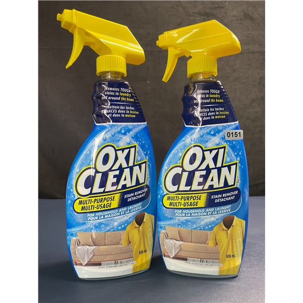 Lot of 2 Oxi Clean Multi-Purpose Stain Remover Sprays (636ml) For Household & Laundry - New