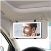 Image 5 : LED Light-Up Rechargeable Mirror for Car Visors - 3 Light Modes, 80 LED's, Dimmable/Touch Control