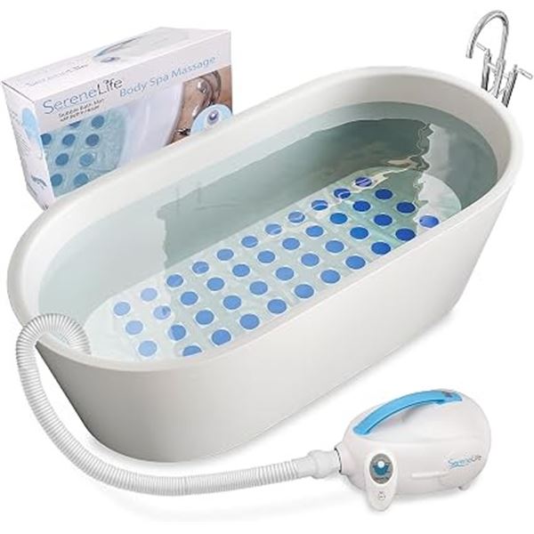 SereneLife Electric Bubble Massage Mat/Full-Body Spa Bath Massager w/ Heated Air Jets - BRAND NEW!