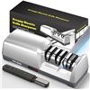 Image 1 : Electric Knife Sharpener for Kitchen - 3-Stage Diamond Abrasive Sharpener, 15° Guide - NEW