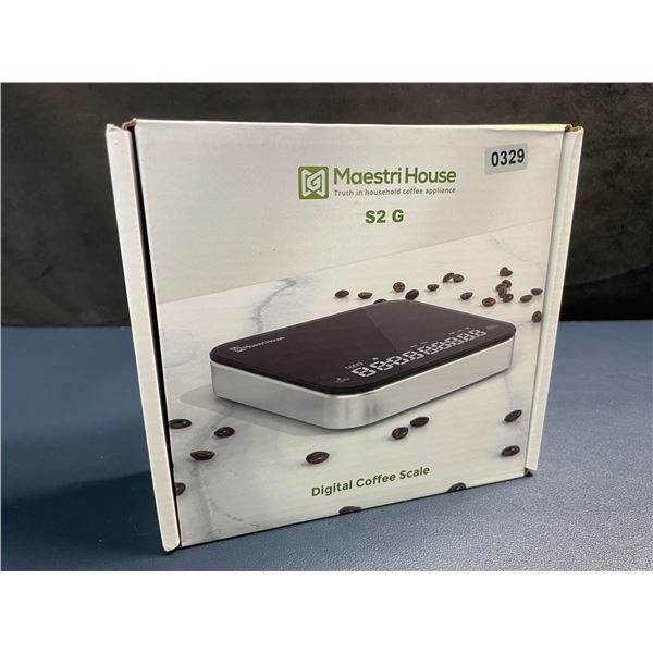 Maestri House S2 Digital Coffee Scale with Timer; Barista Coffee Scale Kit w/ Carrying Case - NEW