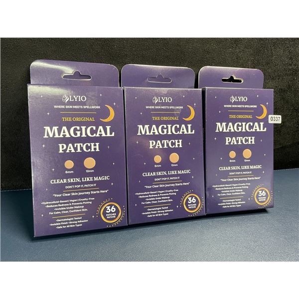 3 Boxes of Lyio The Original Magic Patch Pimple Patches/Acne Patches (36pcs Per Pack) New
