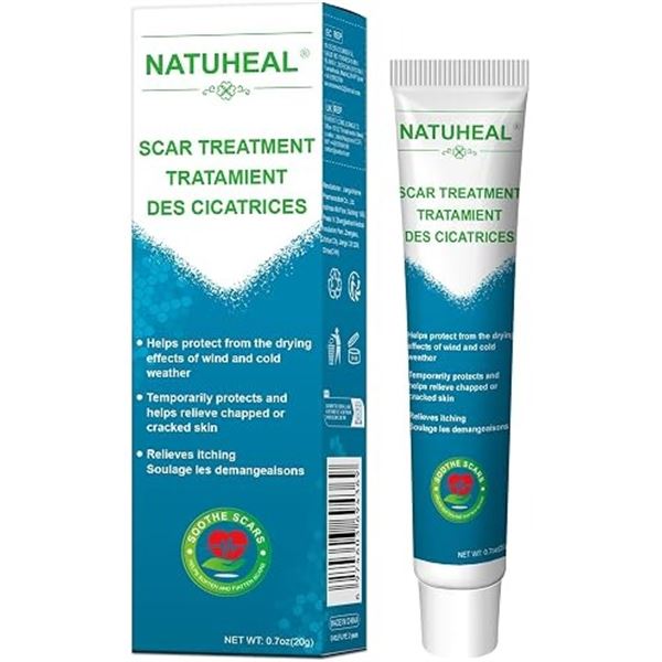 4 Boxes of Natuheal Scar Treatment Cream (20g) Soothes Scars/Protects & Relieves Skin - New Sealed