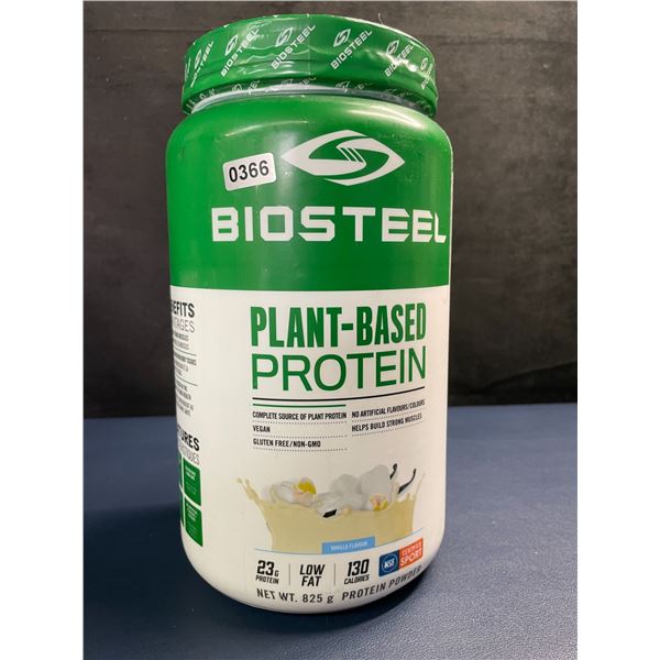 BIOSTEEL Plant-Based Protein Powder (825g) Vanilla Flavour - New Sealed