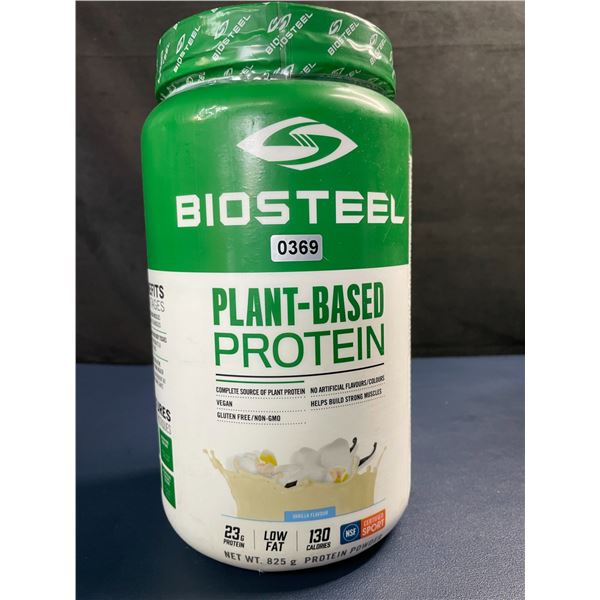 BIOSTEEL Plant-Based Protein Powder (825g) Vanilla Flavour - New Sealed