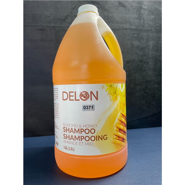 1-Gallon Jug of DELON Almond & Honey Shampoo (3.78L) Moisturizing/Deeply Hydrates Hair - New