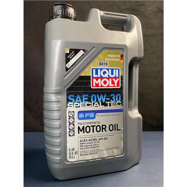 5L Jug of Liqui Moly SAE 0W-30 Special Tec Fully Synthetic Motor Oil - Brand New